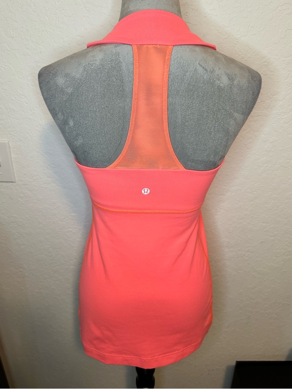 lululemon athletica Coral/Pink Racerback Tank Size 8